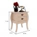 Conjunto com 2 Mesas de Cabeceira Premier 4 Gavetas Off White