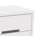 Conjunto com 2 Mesas de Cabeceira S 2 Gavetas Branco