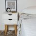 Conjunto com 2 Mesas de Cabeceira Smile 4 Gavetas Branco
