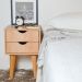 Conjunto com 2 Mesas de Cabeceira Smile 4 Gavetas Madeira