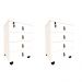 Conjunto com 2 Mesas de Cabeceira Zoe 4 Gavetas Branco