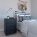 Conjunto com 2 Mesas de Cabeceira Zoe 4 Gavetas Preto