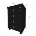 Conjunto com 2 Mesas de Cabeceira Zoe 4 Gavetas Preto