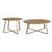 Conjunto com 2 Mesas de Centro Boro Dourado