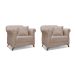 Conjunto com 2 Poltronas Abruzzo Linho Areia