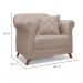 Conjunto com 2 Poltronas Abruzzo Linho Areia