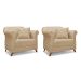 Conjunto com 2 Poltronas Abruzzo Linho Dourado
