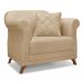 Conjunto com 2 Poltronas Abruzzo Linho Dourado