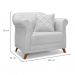 Conjunto com 2 Poltronas Abruzzo Linho Grigio
