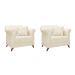 Conjunto com 2 Poltronas Abruzzo Linho Natural
