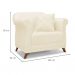 Conjunto com 2 Poltronas Abruzzo Linho Pérola