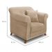 Conjunto com 2 Poltronas Abruzzo Suede Bege