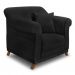 Conjunto com 2 Poltronas Abruzzo Suede Preta