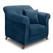 Conjunto com 2 Poltronas Abruzzo Veludo Azul Marinho