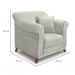 Conjunto com 2 Poltronas Abruzzo Veludo Prata