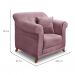 Conjunto com 2 Poltronas Abruzzo Veludo Uva