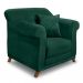 Conjunto com 2 Poltronas Abruzzo Veludo Verde Floresta