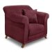 Conjunto com 2 Poltronas Abruzzo Veludo Vinho