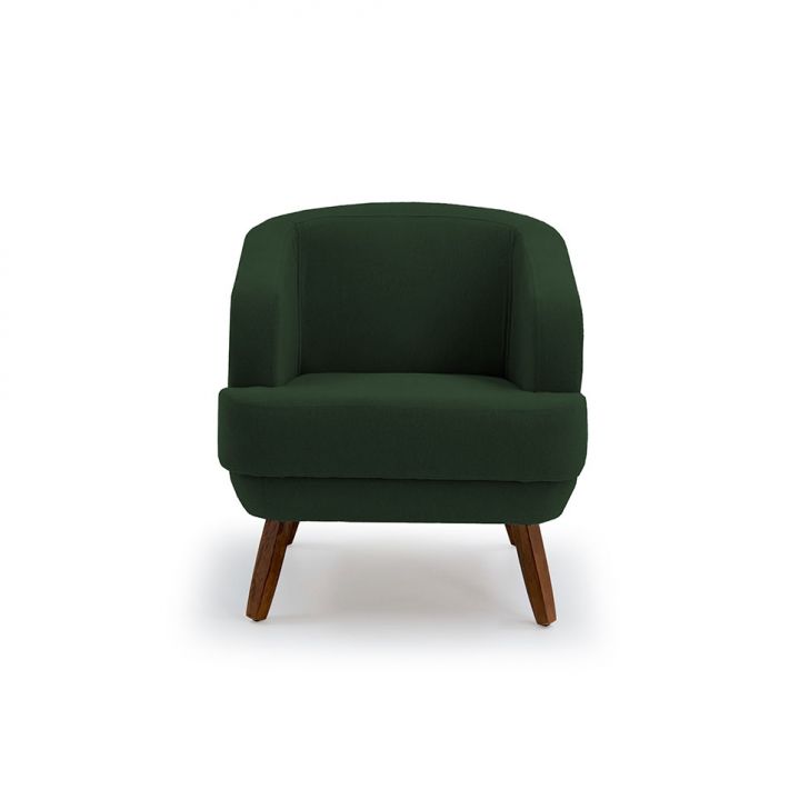 Conjunto com 2 Poltronas Betania Algodão Verde Oliva