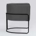 Conjunto com 2 Poltronas Betina Linho Mescla Chumbo e Chocolate