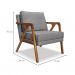 Conjunto com 2 Poltronas Laura Linho Cinza