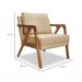 Conjunto com 2 Poltronas Laura Linho Dourada