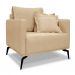 Conjunto com 2 Poltronas Lazio Linho Dourado