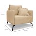 Conjunto com 2 Poltronas Lazio Linho Dourado