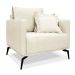 Conjunto com 2 Poltronas Lazio Linho Natural