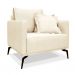 Conjunto com 2 Poltronas Lazio Linho Pérola