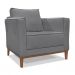 Conjunto com 2 Poltronas Potenza Linho Cinza