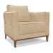 Conjunto com 2 Poltronas Potenza Linho Dourado