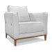 Conjunto com 2 Poltronas Potenza Linho Grigio