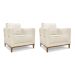 Conjunto com 2 Poltronas Potenza Linho Natural