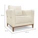 Conjunto com 2 Poltronas Potenza Linho Natural