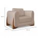 Conjunto com 2 Poltronas Yves Linho Areia
