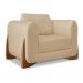 Conjunto com 2 Poltronas Yves Linho Dourado