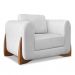 Conjunto com 2 Poltronas Yves Linho Grigio