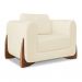 Conjunto com 2 Poltronas Yves Linho Pérola