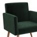 Conjunto com 2 Poltronas e 1 Puff Dallas Veludo Verde