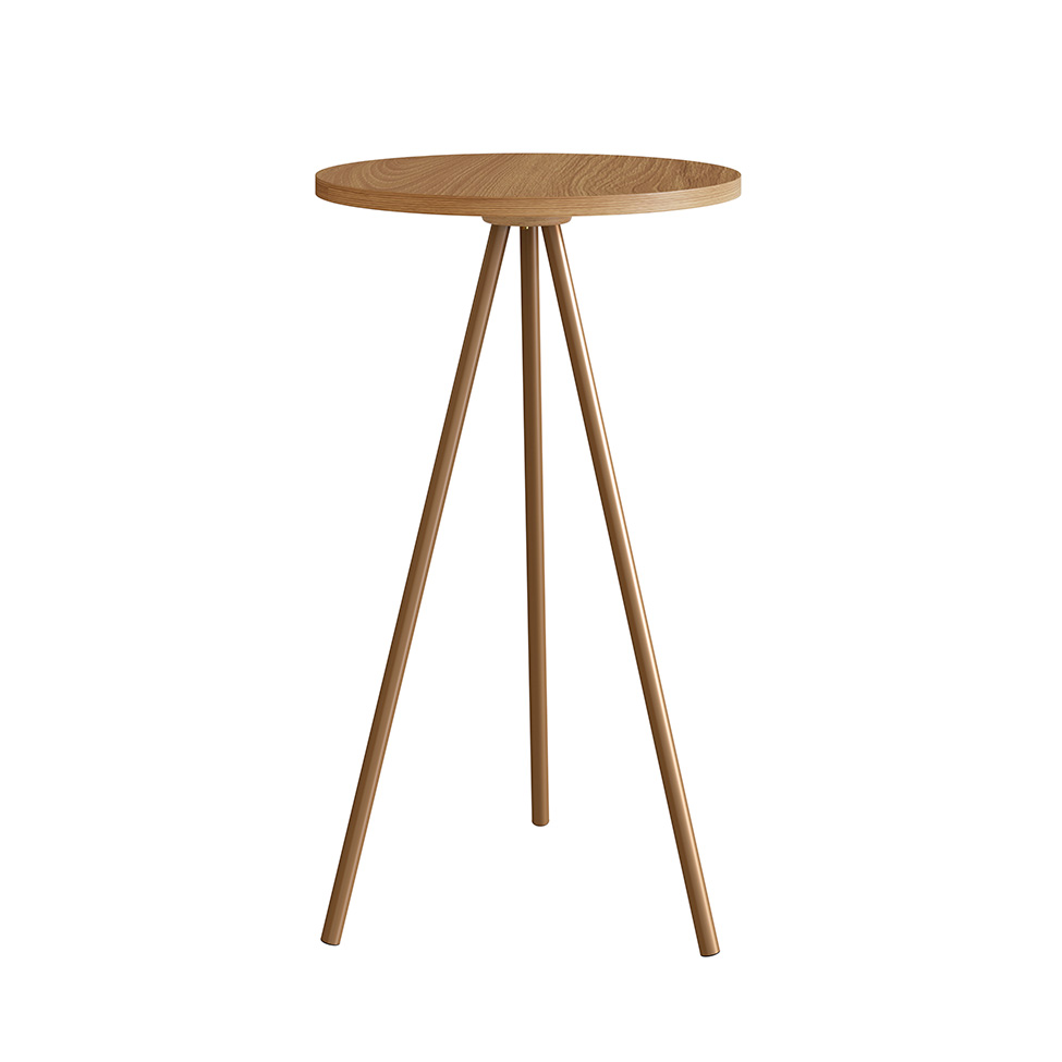 Conjunto com 3 Mesas Laterais Neão Hanover e Dourado