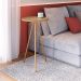 Conjunto com 3 Mesas Laterais Neão Hanover e Dourado