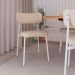 Conjunto com 4 Cadeiras Alloa Polipropileno Areia e Branco