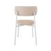 Conjunto com 4 Cadeiras Alloa Polipropileno Areia e Branco