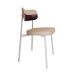 Conjunto com 4 Cadeiras Alloa Polipropileno Areia e Café