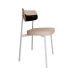 Conjunto com 4 Cadeiras Alloa Polipropileno Areia e Preto