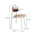 Conjunto com 4 Cadeiras Alloa Polipropileno Areia e Whisky