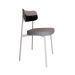 Conjunto com 4 Cadeiras Alloa Polipropileno Cinza Claro e Preto