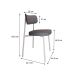 Conjunto com 4 Cadeiras Alloa Polipropileno Cinza e Branco