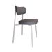 Conjunto com 4 Cadeiras Alloa Polipropileno Cinza e Branco